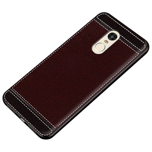 фото Чехол-накладка mypads для iphone 6/ 6s 4.7 из качественного износостойкого силикона с декоративным дизайном под кожу с тиснением коричневый