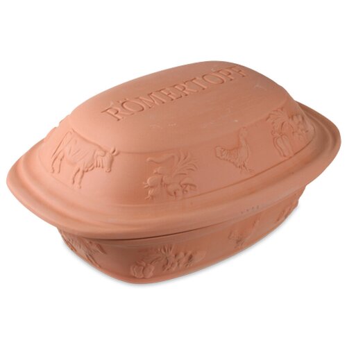 Глиняная форма для запекания мяса на 5 кг высота 20 см, Roemertopf, 129 05