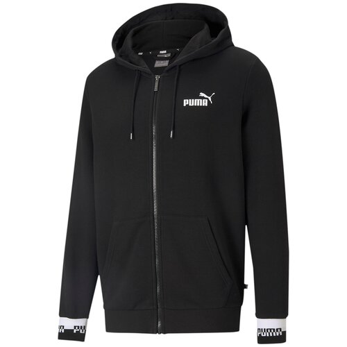 фото Толстовка puma amplified fz hoodie tr черный m 58578501