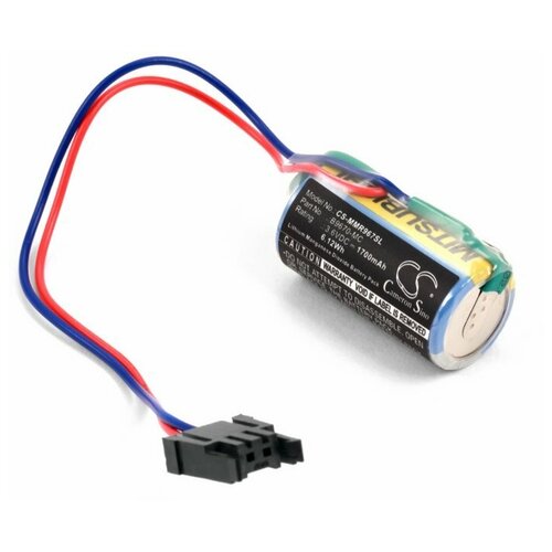 батарейка для плк mitsubishi er6c li mno2 1800mah Батарейка для Mitsubishi A6BAT, ER17330V (Li-MnO2))