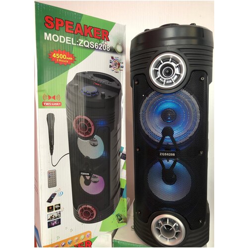 Большая колонка Bluetooth ZQS-6208 портативная с микрофоном 427000₽