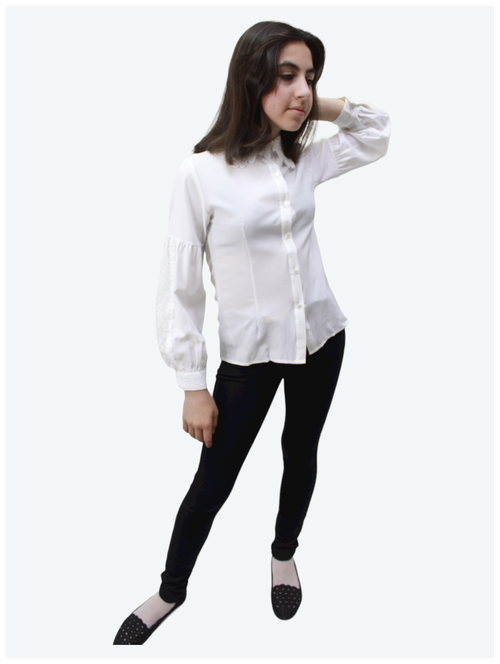 Школьная блуза Deniz, размер 152, белый
