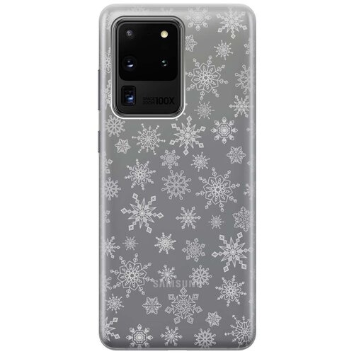 Чехол - накладка Transparent 3D для Samsung Galaxy S20 Ultra с принтом Fairy Snowflakes чехол накладка transparent 3d для samsung galaxy a10 с принтом fairy snowflakes