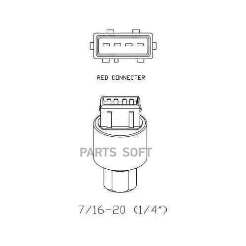 NRF 38936 Переключатель кондиционера пневматический