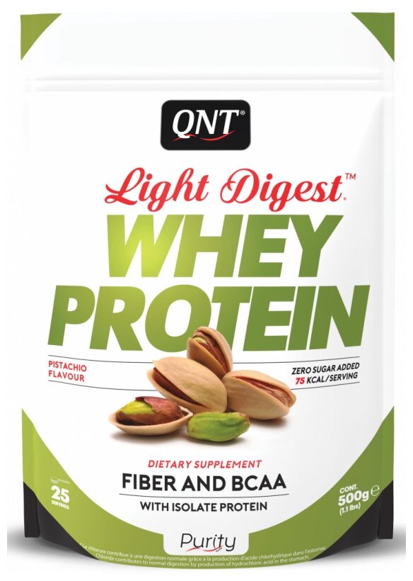 QNT Whey Protein Light Digest, 500 g (фисташки)