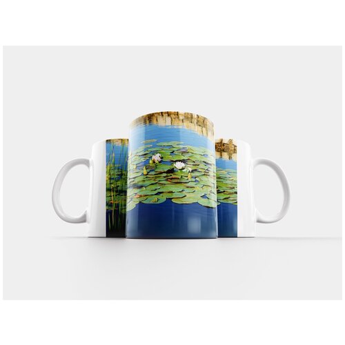 фото Кружка "водяная лилия, пруд, цвести" 320 мл lotsprints