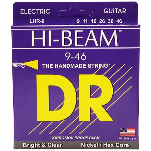 фото Dr strings lhr-9/46 hi- beam струны для электрогитары