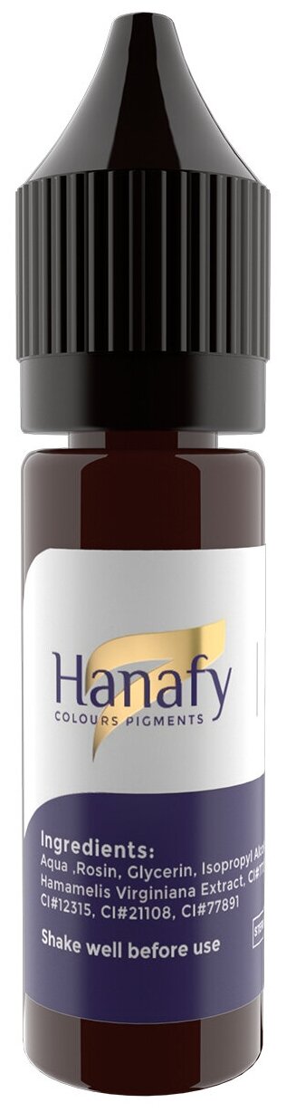 Hanafy Пигмент для татуажа бровей № 3 - Milk Chocolate 15 мл