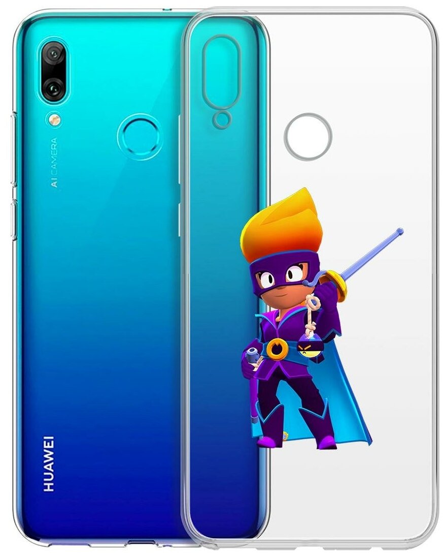 Чехол-накладка Clear Case Brawl Stars-Амбер де Ла Вега для Huawei P Smart (2019)/Honor 10 Lite (2019