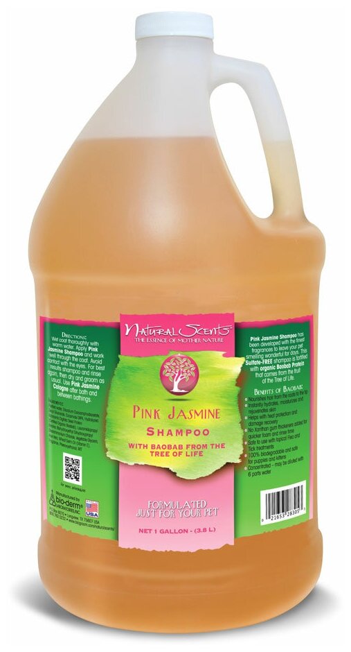 Baobab Pink Jasmine натуральный шампунь без слез для собак 3,8 л (Gallon)