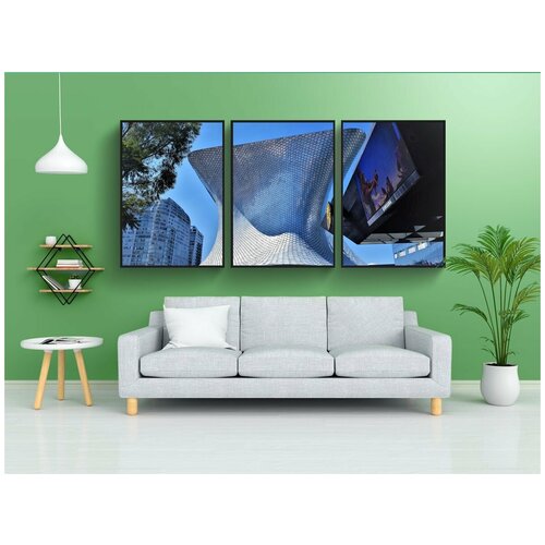 фото Набор модулных постеров для интерьера "cdmx, мехико, музей" 60x90 см. в тубусе, без рамки lotsprints