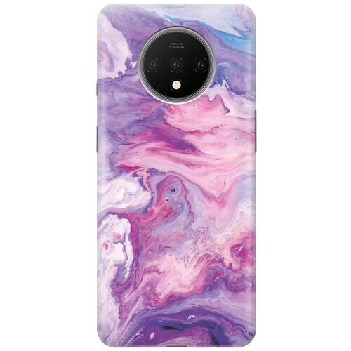 фото Gosso ультратонкий силиконовый чехол-накладка для oneplus 7t с принтом "purple marble"
