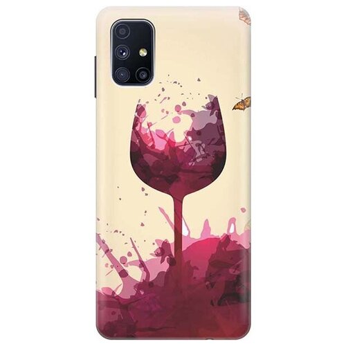 Чехол - накладка ArtColor для Samsung Galaxy M51 с принтом Летнее вино чехол накладка artcolor для samsung galaxy s10 с принтом летнее вино