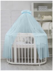 Балдахин для детской кроватки голубой