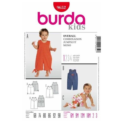 фото Выкройка burda 9652-комбинезон