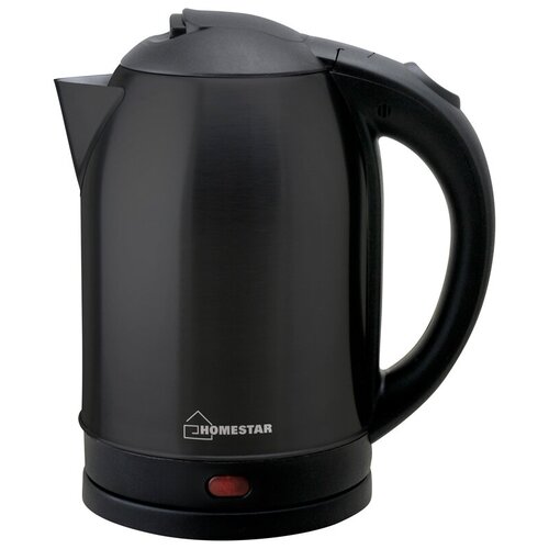 Чайник электрический HomeStar HS-1009 1.8л стальной. черный 002995 фен homestar hs 8009 черный