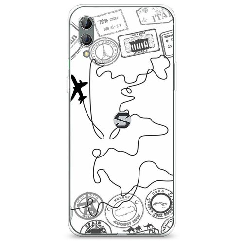 фото Силиконовый чехол "путешествие без границ" на xiaomi black shark 2 / сяоми блэк шарк 2 case place