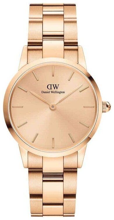 Наручные часы Daniel Wellington Iconic Link DW00100401, розовый, золотой