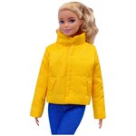 Barbie Elenpriv Одежда для кукол Барби - Желтая куртка (пуховик) - изображение