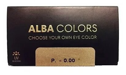 Цветные контактные линзы Alba Colors Gray Intense 3 месяца / 0.00 / 8.6 / 14.5