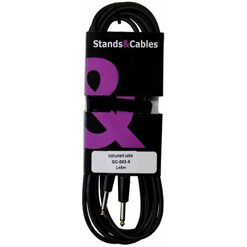 Кабель аудио 1xJack - 1xJack Stands&Cables GC-003-5 5.0m инструментальный кабель stands