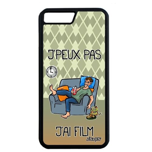 фото Противоударный чехол на смартфон // iphone 7 plus // "не могу - у меня фильм!" кино манга, utaupia, зеленый