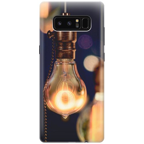 фото Силиконовый чехол на samsung galaxy note 8 / самсунг ноут 8 с эффектом блеска "ретро-лампа gosso
