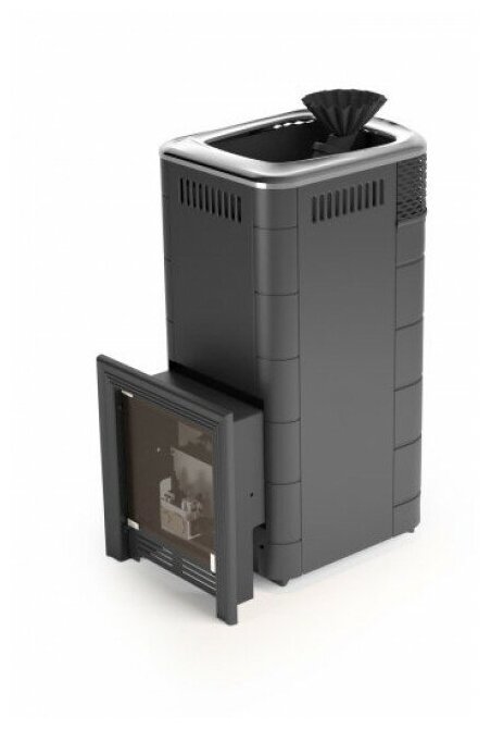 фото Газовая печь для бани Термофор Таймыр XXL 2017 Inox, БСЭ, ЗК, антрацит