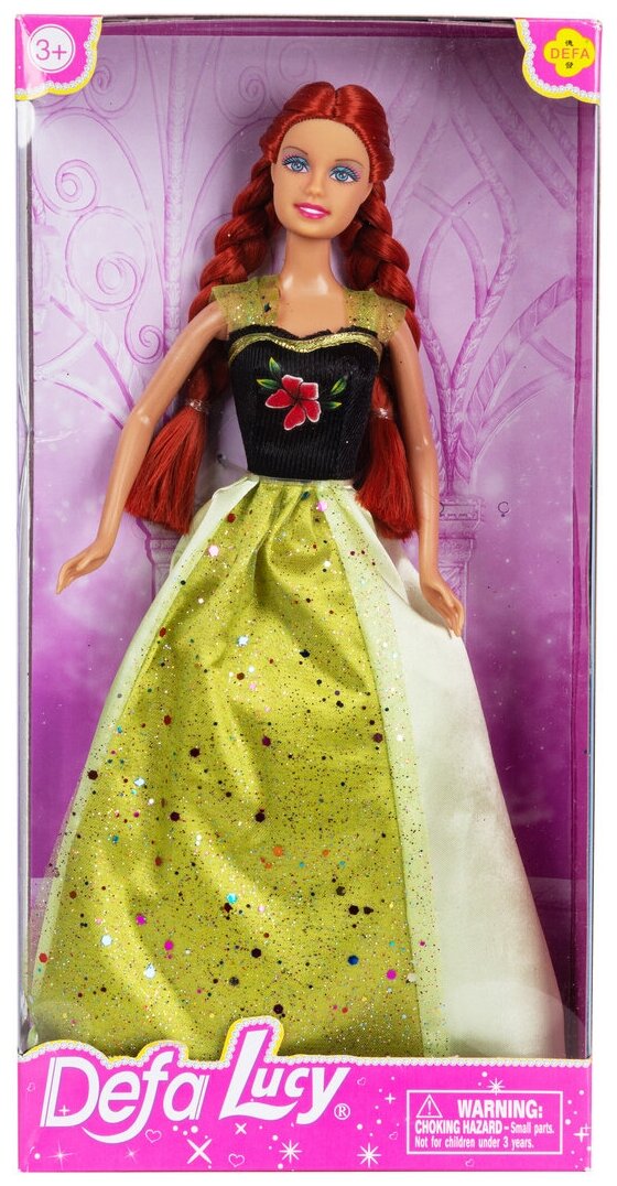 Кукла DEFA Lucy "Сказочная принцесса" (29,5 см., желтый)
