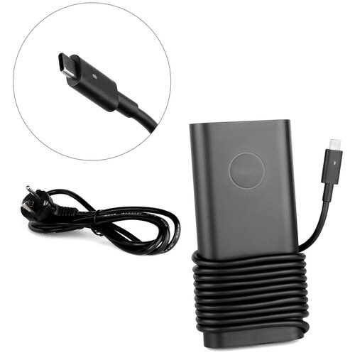 Блок питания (зарядка) для ноутбука Dell 20V 6.5A 130W (Type-C) new genuine ac charger 130w usb c type c for dell xps 15 9575 2 in 1 laptop power supply adapter