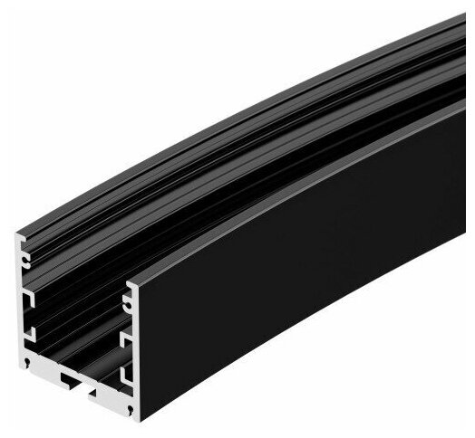 Профиль SL-ARC-3535-D1500-A45 BLACK (590мм, дуга 1 из 8) (ARL, Алюминий)