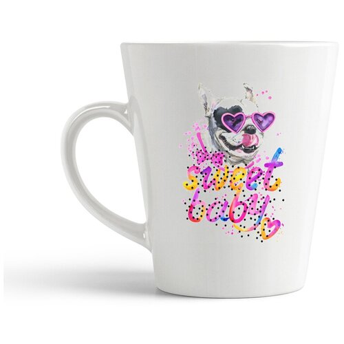 фото Кружка-латте coolpodarok животные собака sweet baby1