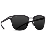 Титановые солнцезащитные очки GRESSO San Marco - круглые / черные - изображение
