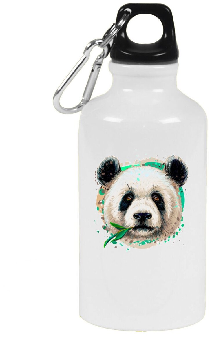 Бутылка с карабином CoolPodarok Животные Панда