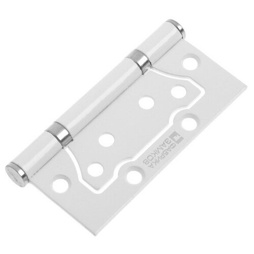 фото Петля накладная e-2bb-100 ww, белая mikimarket