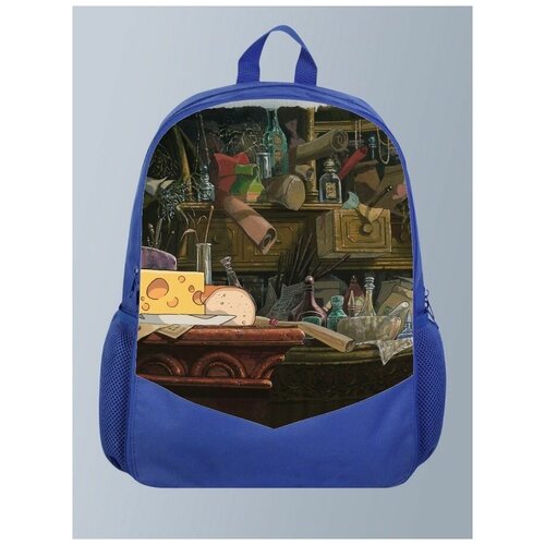 фото Голубой рюкзак с принтом аниме ходячий замок howl's moving castle, хаул, софи, фэнтези - 46 brutbag