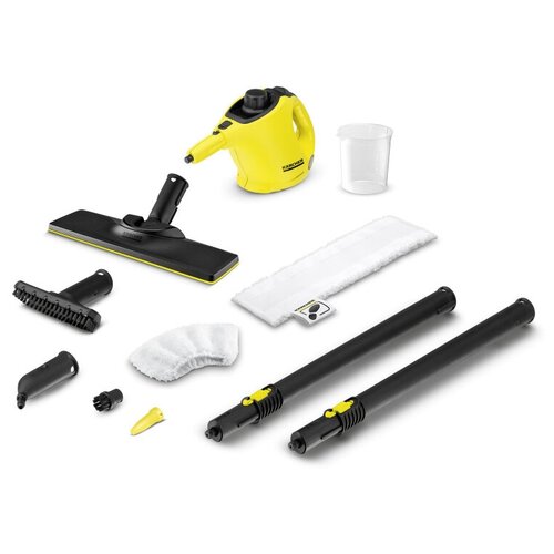 Пароочиститель ручной Karcher EasyFix SC 1 1050679, желтый + прочные латексные перчатки