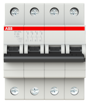 Автоматический выключатель ABB SH204L 4P (C) 45kA