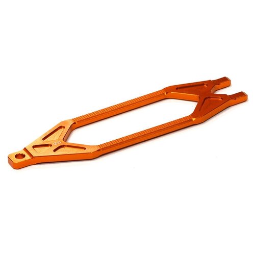 Фиксатор аккумулятора (оранж) для Traxxas 1/10 Stampede 4x4 Integy T8589ORANGE хексы колесные 24мм оранж 4шт выступ 3мм для hpi savage integy c23335orange