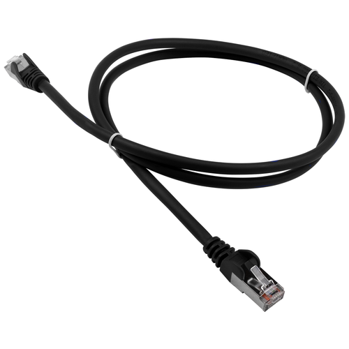 Патч-корд Lanmaster LAN-PC45 RJ-45 (m) - RJ-45 (m) CAT5e F/UTP, 2 м, 1 шт., черный