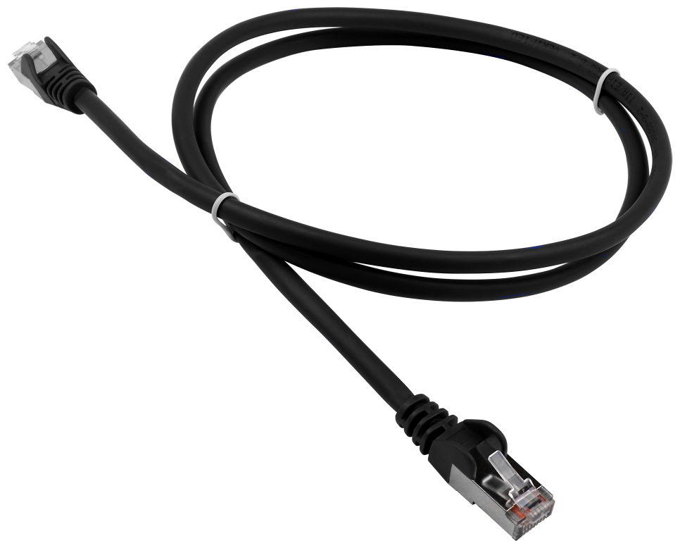 Патч-корд Lanmaster LAN-PC45 RJ-45 (m) - RJ-45 (m) CAT5e F/UTP, 15 м, 1 шт., черный - фото №1