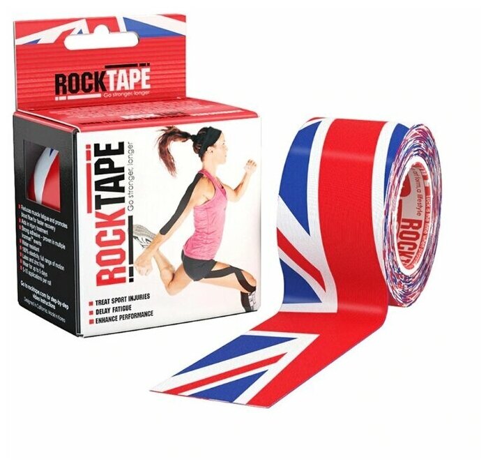 Кинезиотейп Rocktape 5 см х 5 м, Флаг