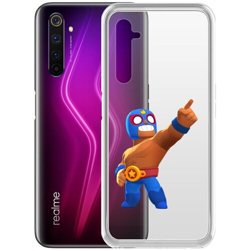 фото Чехол-накладка clear case brawl stars-эль примо для realme 6 pro krutoff group