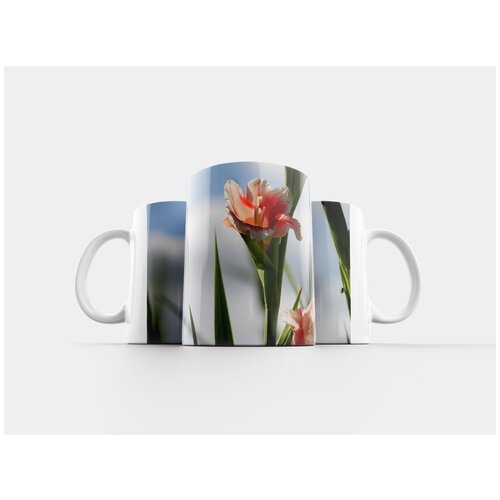 фото Кружка "цветок, розовый, розовый цветок" 320 мл lotsprints