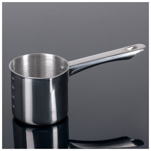 Ковш Базис 450 мл d 10 см с мерной шкалой металлическая ручка 602₽