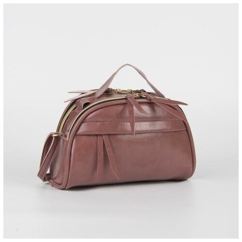 фото Сумка женская, отдел на молнии, регулируемый ремень, цвет розовый mikimarket