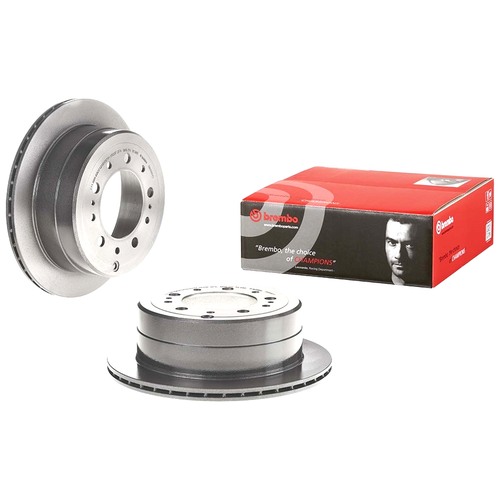 фото Brembo 09.9086.11 (0986ab6049 / 09908610 / 09908611) диск тормозной задн. с уф покрытием toyota (тойота) land cruiser (ленд крузер) 100 (_j1_) 01 / 98-07 / 08 (комплект 2 штуки)