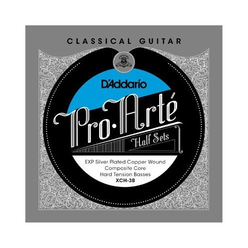 D Addario Xch-3b - комплект басовых струн для классической гитары струны для классической гитары d addario xch 3b