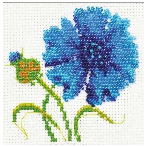 фото Набор для вышивания риолис "василёк", 10x10см