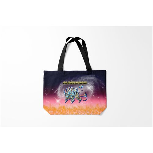 фото Сумка-шоппер / 46х35 см / знаки зодиака / телец гигант burnettie